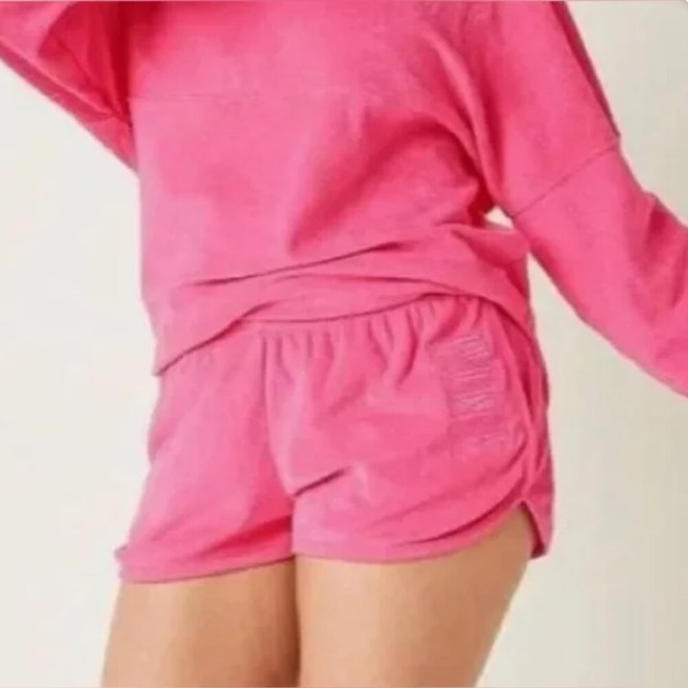NWT Victoria's Secret PINK Beach Terry Varsity Shorts